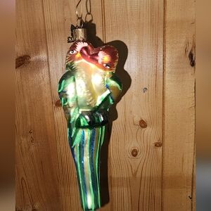 Neiman Marcus Tropical Bird Parrot NM Annual Ornament blown glass